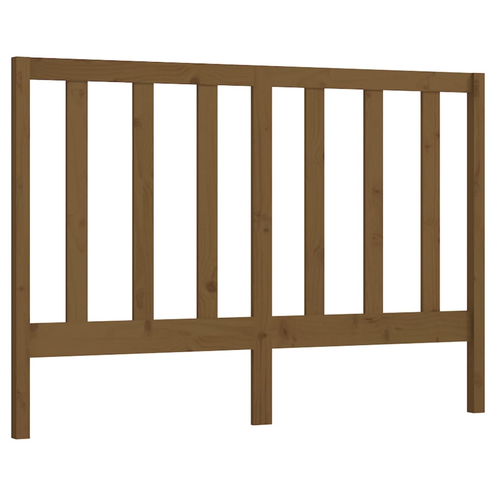 Tête de lit Marron miel 126x4x100 cm Bois massif de pin Têtes et pieds de lit vidaXL   