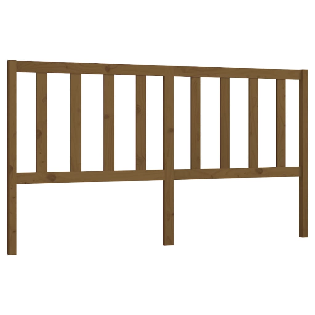 Tête de lit Marron miel 186x4x100 cm Bois massif de pin Têtes et pieds de lit vidaXL   