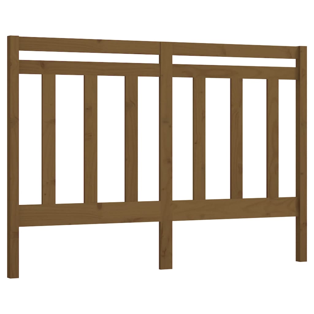 Tête de lit Marron miel 126x4x100 cm Bois massif de pin Têtes et pieds de lit vidaXL   