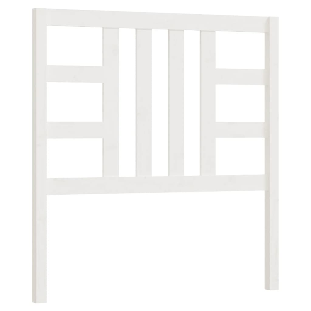 Tête de lit Blanc 96x4x100 cm Bois massif de pin Têtes et pieds de lit vidaXL   