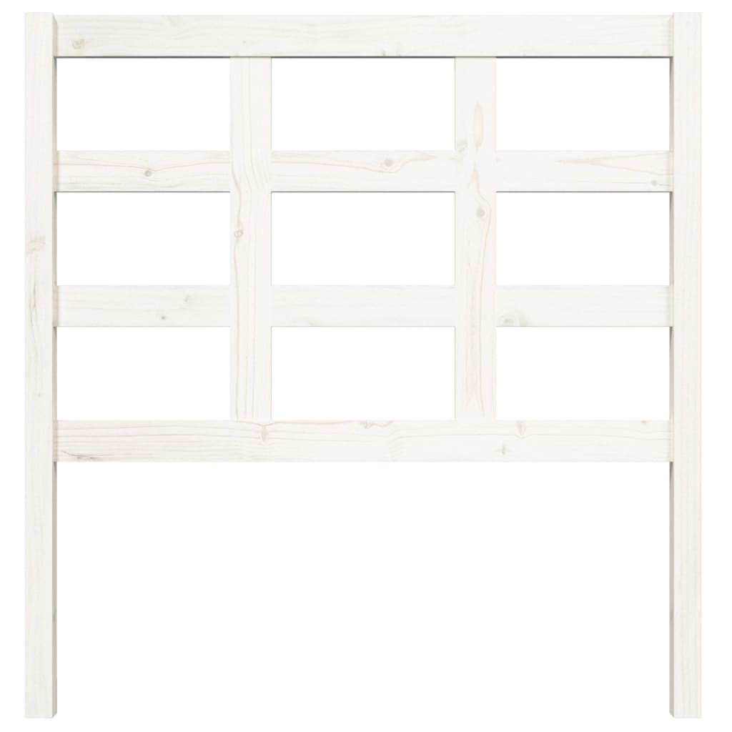 Tête de lit Blanc 95,5x4x100 cm Bois massif de pin Têtes et pieds de lit vidaXL   