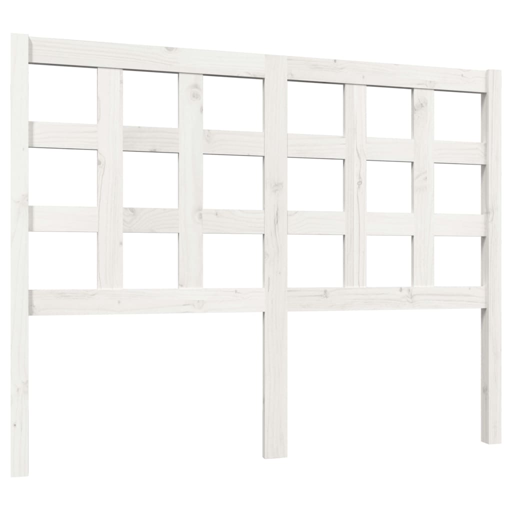 Tête de lit Blanc 125,5x4x100 cm Bois massif de pin Têtes et pieds de lit vidaXL   