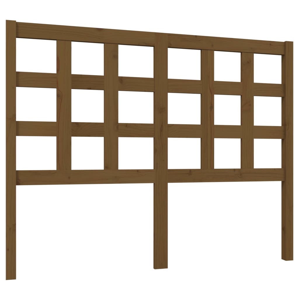 Tête de lit Marron miel 125,5x4x100 cm Bois massif de pin Têtes et pieds de lit vidaXL   