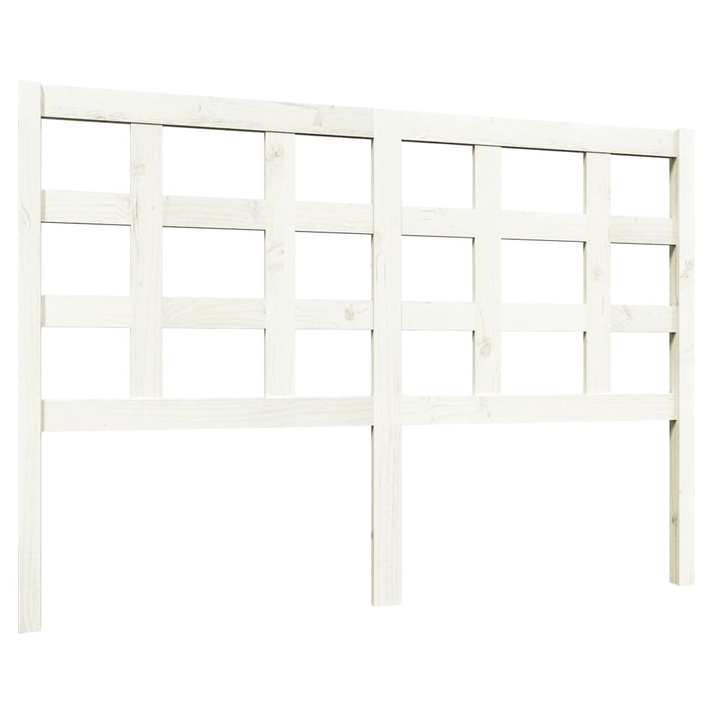 Tête de lit Blanc 140,5x4x100 cm Bois massif de pin Têtes et pieds de lit vidaXL   