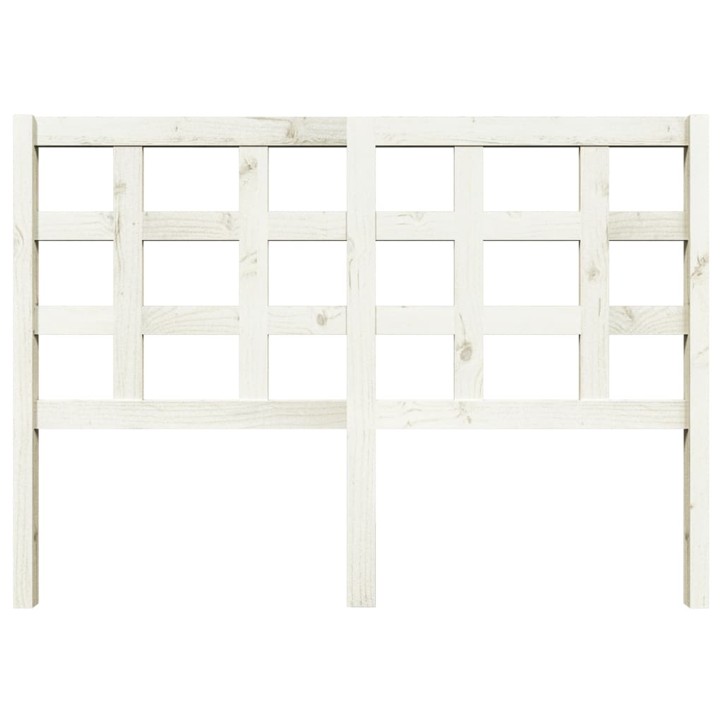 Tête de lit Blanc 140,5x4x100 cm Bois massif de pin Têtes et pieds de lit vidaXL   