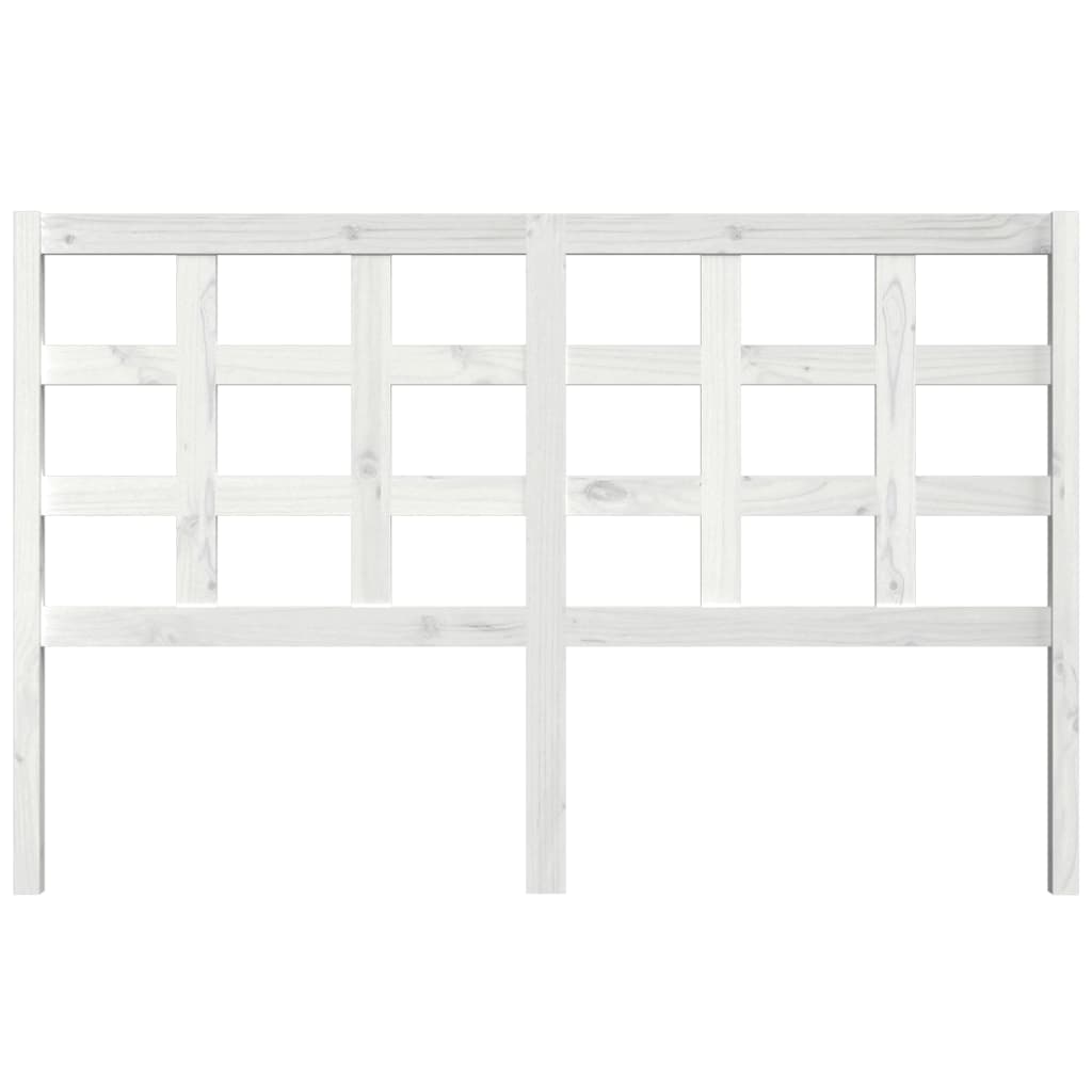 Tête de lit Blanc 156x4x100 cm Bois massif de pin Têtes et pieds de lit vidaXL   