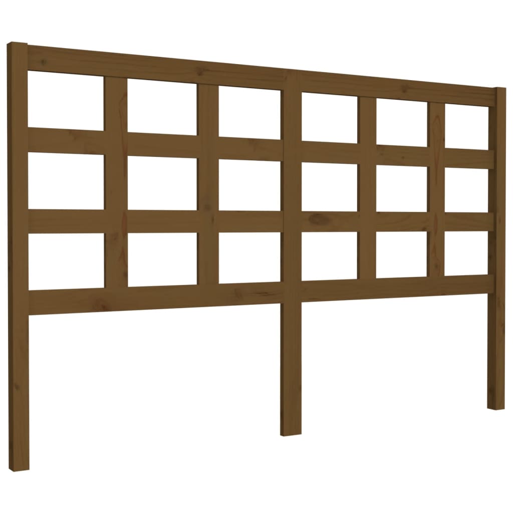 Tête de lit Marron miel 156x4x100 cm Bois massif de pin Têtes et pieds de lit vidaXL   