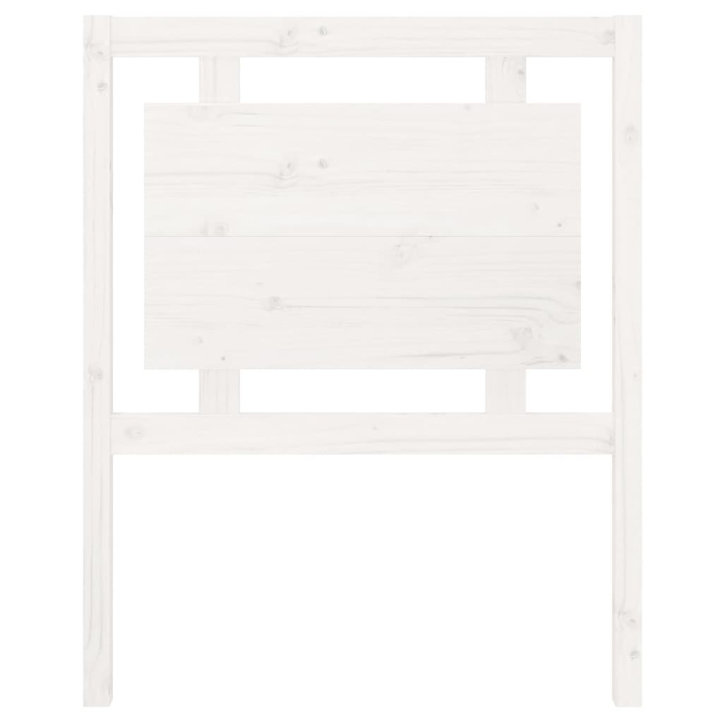 Tête de lit Blanc 80,5x4x100 cm Bois massif de pin Têtes et pieds de lit vidaXL   