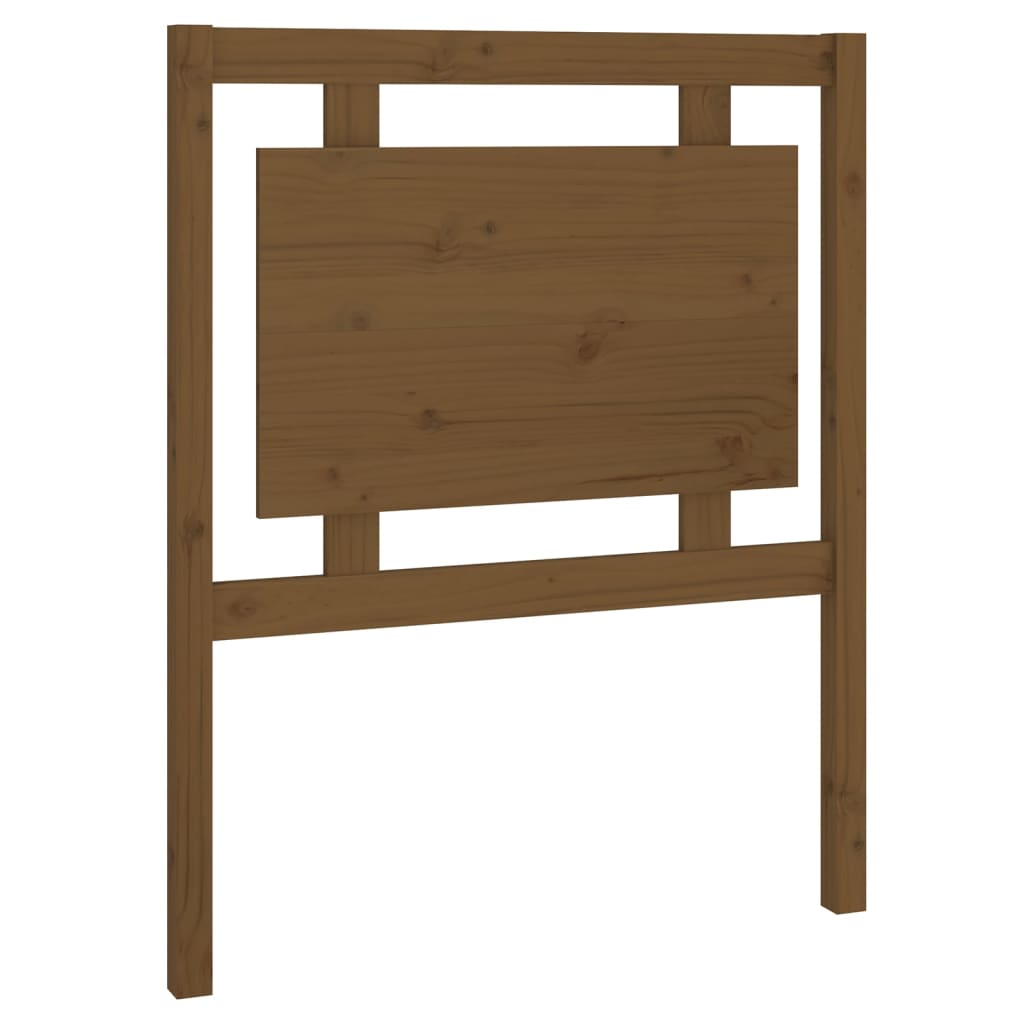 Tête de lit Marron miel 80,5x4x100 cm Bois massif de pin Têtes et pieds de lit vidaXL   