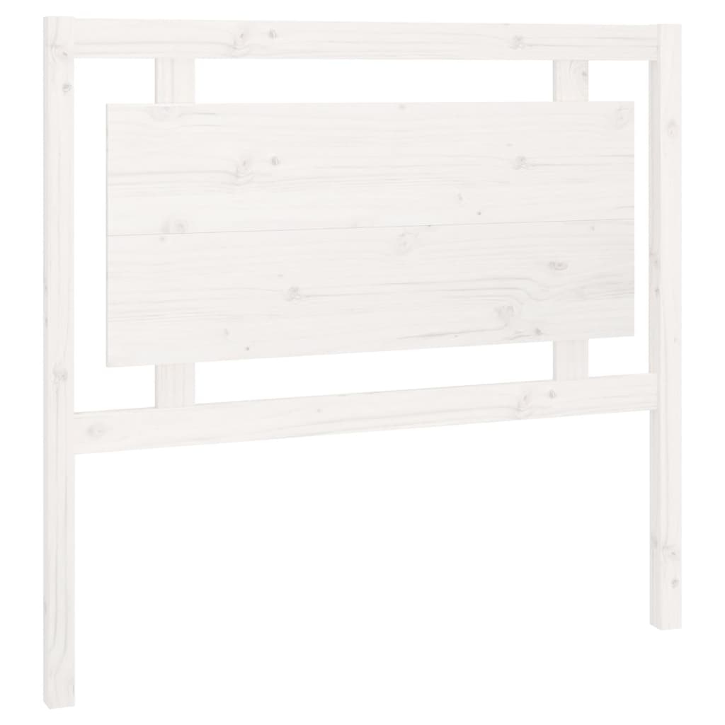 Tête de lit Blanc 105,5x4x100 cm Bois massif de pin Têtes et pieds de lit vidaXL   