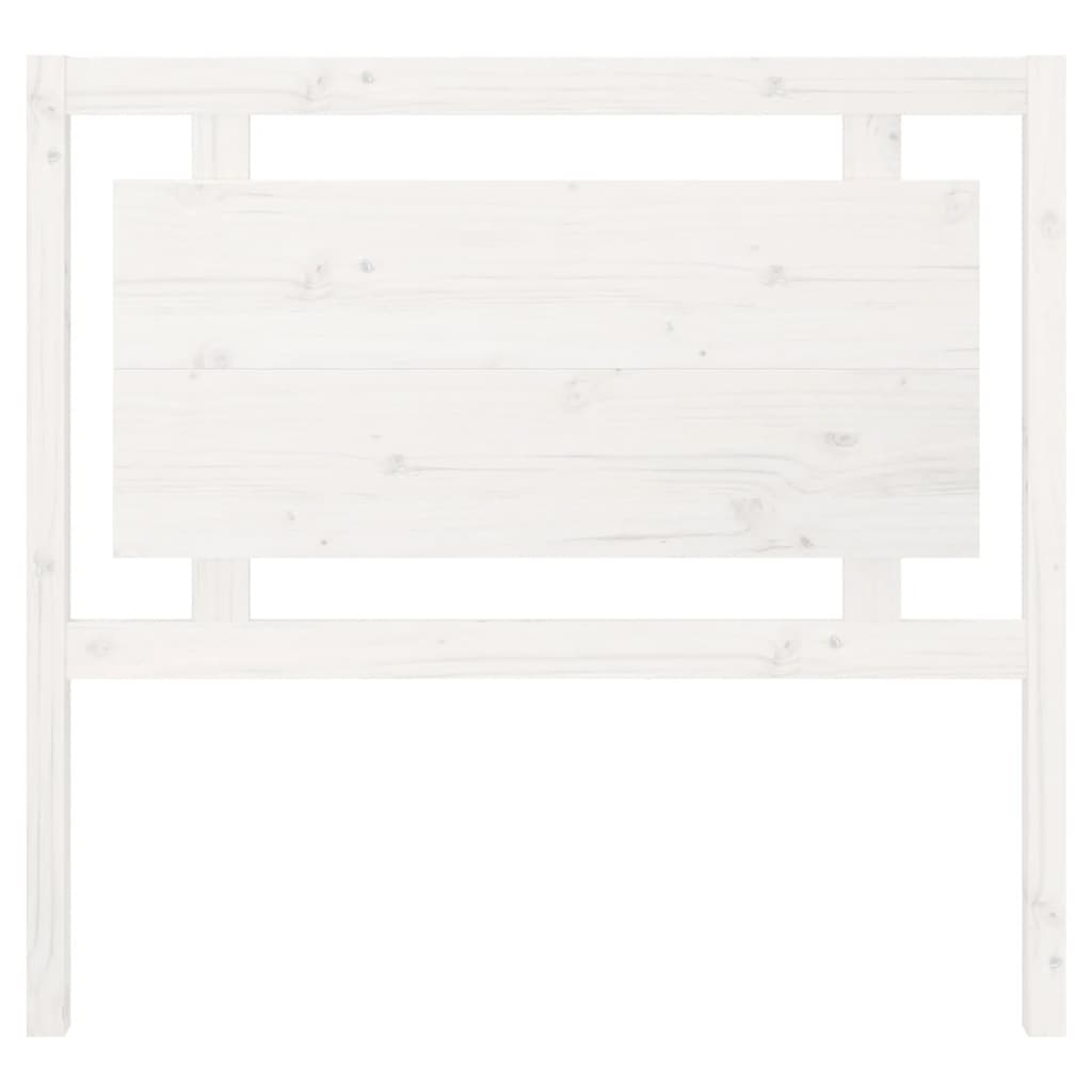 Tête de lit Blanc 105,5x4x100 cm Bois massif de pin Têtes et pieds de lit vidaXL   