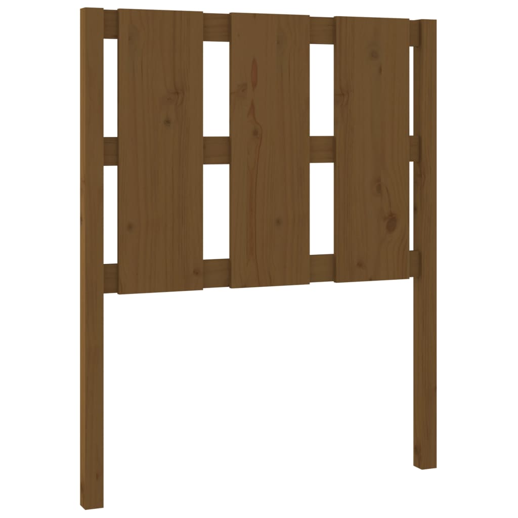 Tête de lit Marron miel 80,5x4x100 cm Bois massif de pin Têtes et pieds de lit vidaXL   