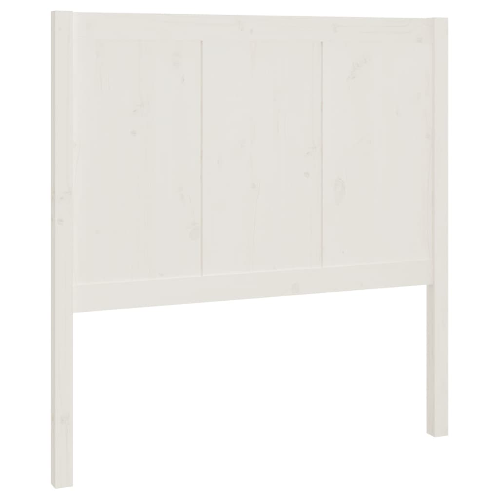 Tête de lit Blanc 80,5x4x100 cm Bois massif de pin Têtes et pieds de lit vidaXL   