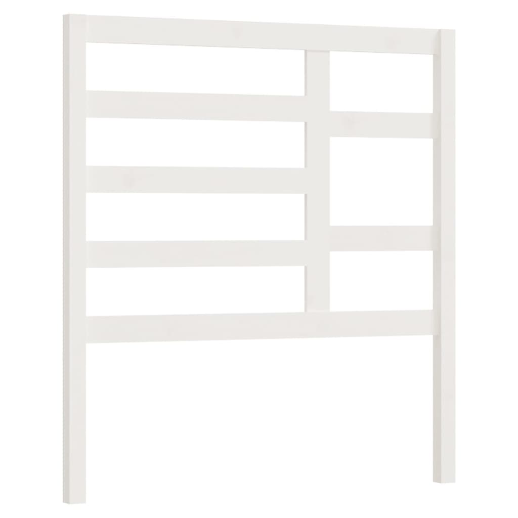 Tête de lit Blanc 96x4x104 cm Bois massif de pin Têtes et pieds de lit vidaXL   