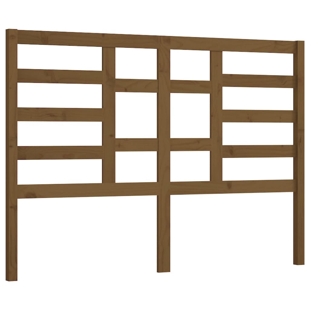 Tête de lit Marron miel 126x4x104 cm Bois massif de pin Têtes et pieds de lit vidaXL   