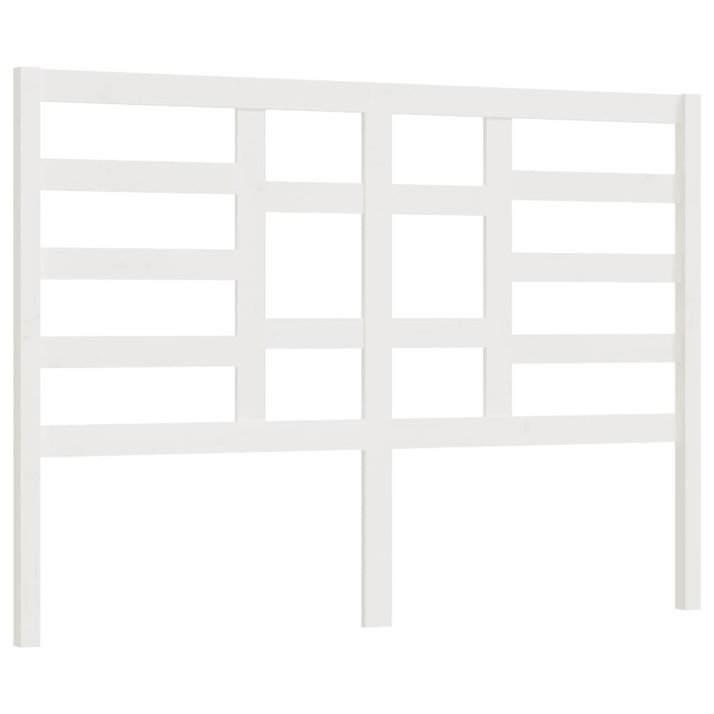 Tête de lit Blanc 146x4x104 cm Bois massif de pin Têtes et pieds de lit vidaXL   