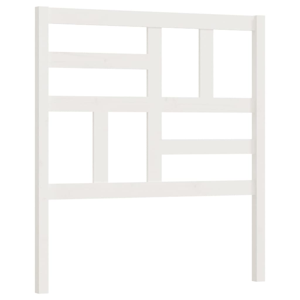 Tête de lit Blanc 81x4x104 cm Bois massif de pin Têtes et pieds de lit vidaXL   