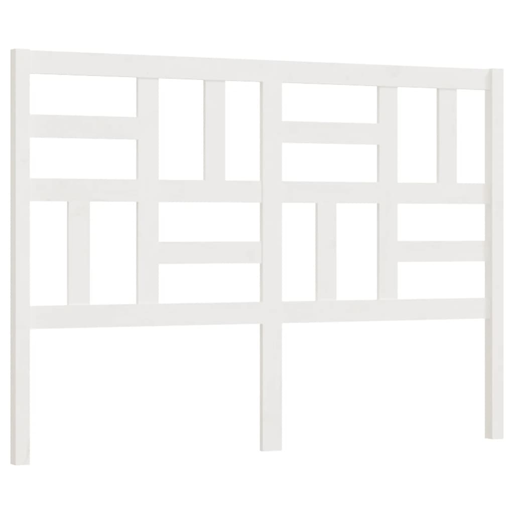 Tête de lit Blanc 141x4x104 cm Bois massif de pin Têtes et pieds de lit vidaXL   