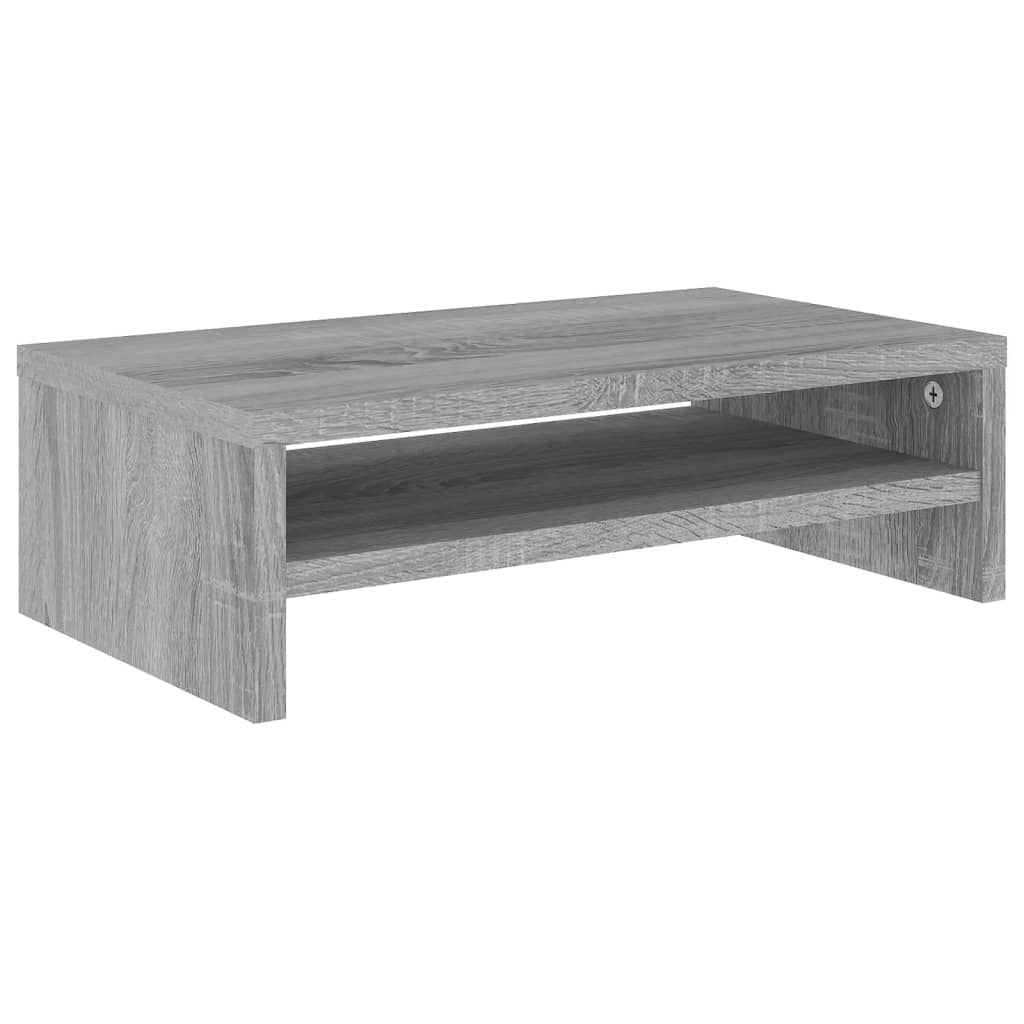 Support de moniteur Sonoma gris 42x24x13 cm Bois d'ingénierie Meubles TV vidaXL   