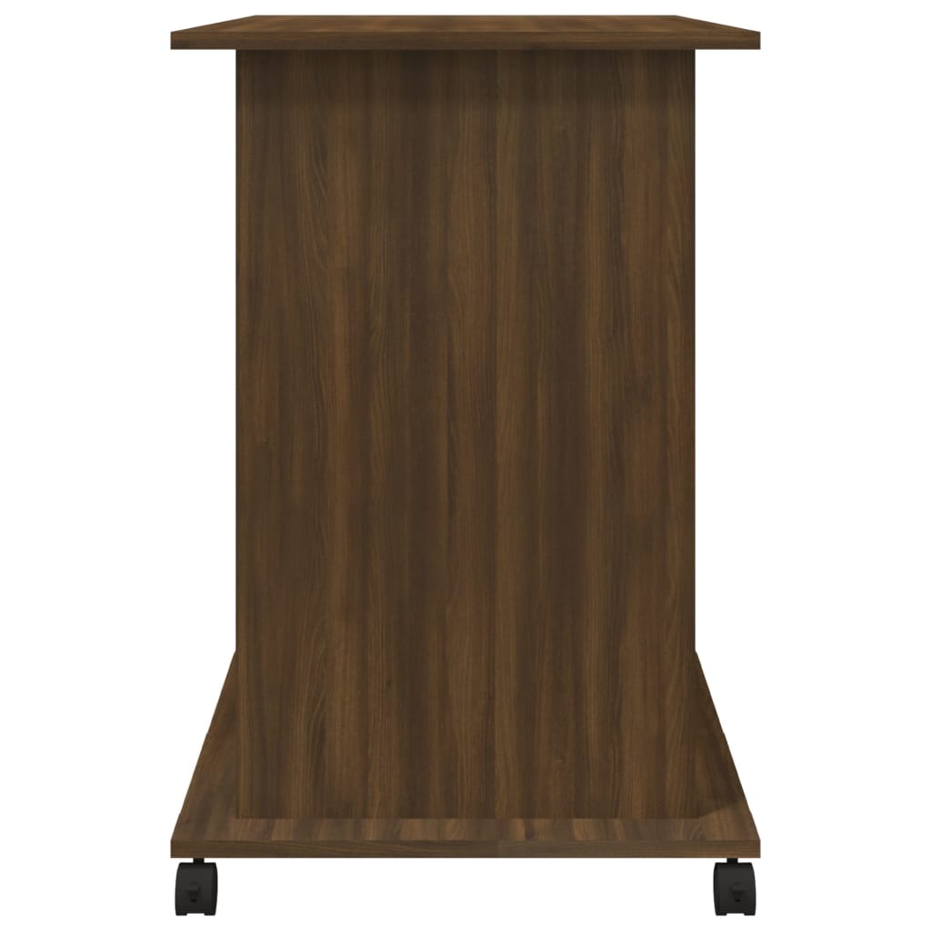 Bureau d'ordinateur Chêne marron 80x50x75 cm Bois d'ingénierie Bureaux vidaXL   