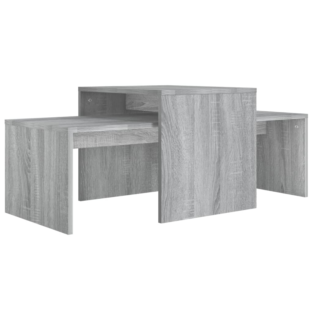 Ensemble table basse Sonoma gris 100x48x40 cm Bois d'ingénierie Tables basses vidaXL   