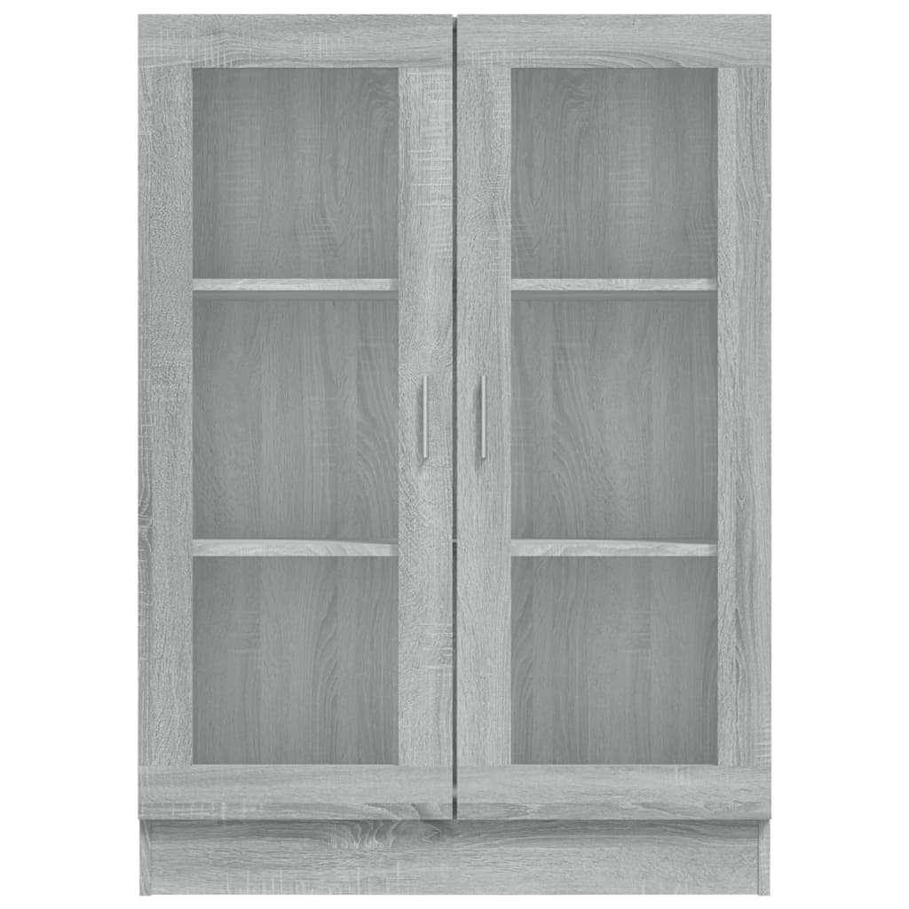 Armoire à vitrine Sonoma gris 82,5x30,5x115cm Bois d'ingénierie Bibliothèques vidaXL   