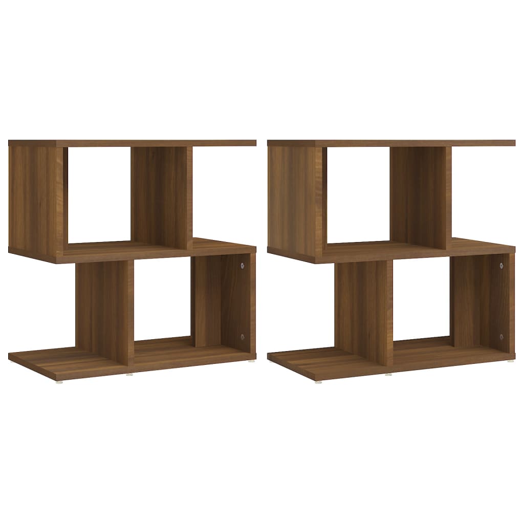 Tables de chevet 2 pcs Chêne marron 50x30x51,5 cm Tables de chevet vidaXL   