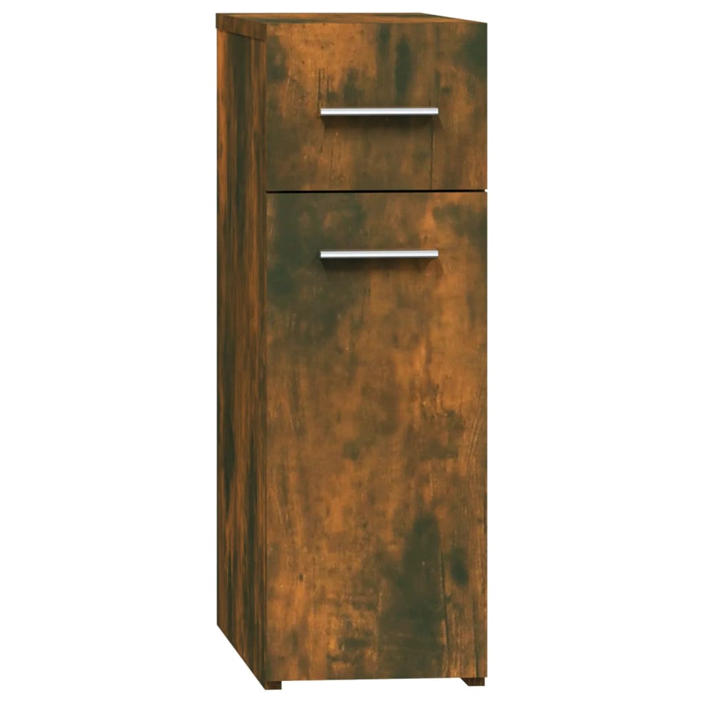 Armoire d'apothicaire Chêne fumé 20x45,5x60cm Bois d'ingénierie Casiers & armoires de rangement vidaXL   