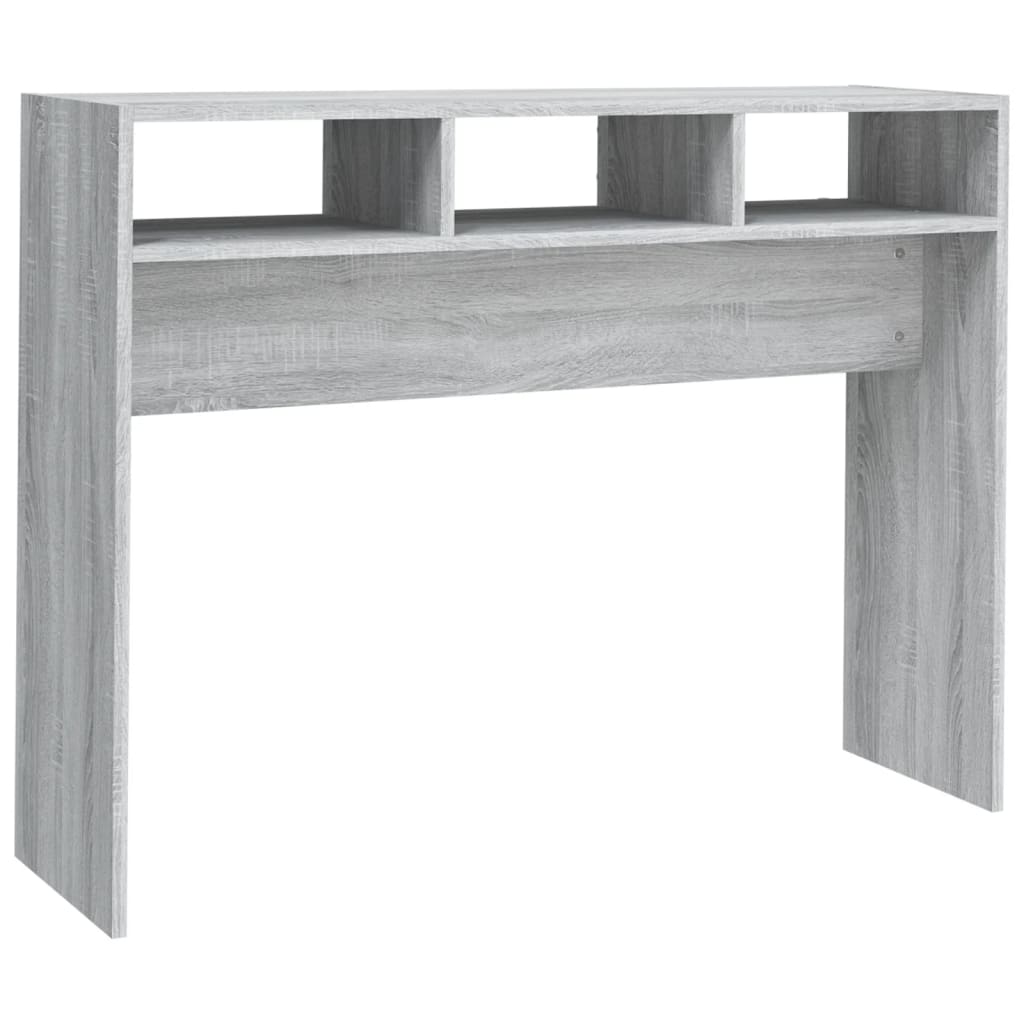 Table console Sonoma gris 105x30x80 cm Bois d'ingénierie Tables d'appoint vidaXL   