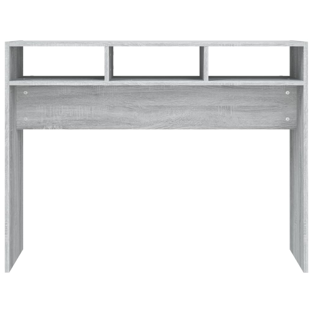 Table console Sonoma gris 105x30x80 cm Bois d'ingénierie Tables d'appoint vidaXL   