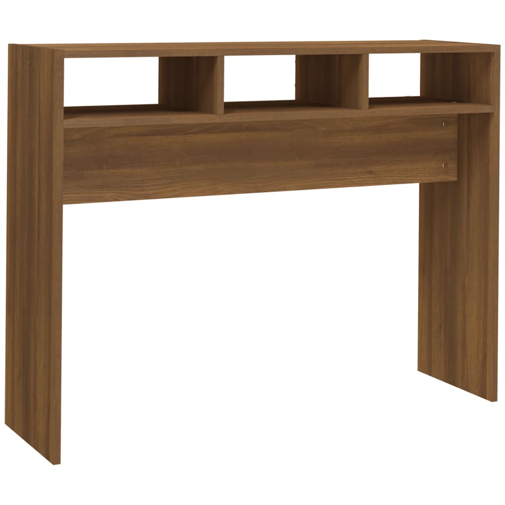 Table console Chêne marron 105x30x80 cm Bois d'ingénierie Tables d'appoint vidaXL   