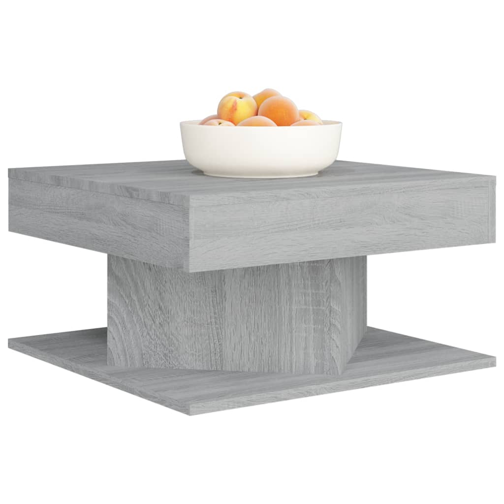 Table basse Sonoma gris 57x57x30 cm Bois d'ingénierie Tables basses vidaXL   