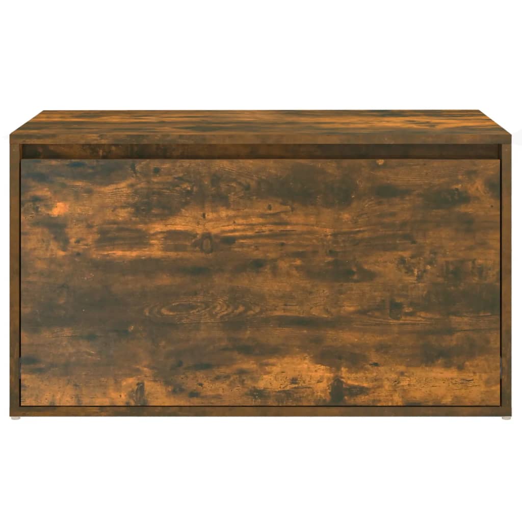 Banc d'entrée 80x40x45 cm Chêne fumé Bois d'ingénierie Bancs coffres vidaXL   