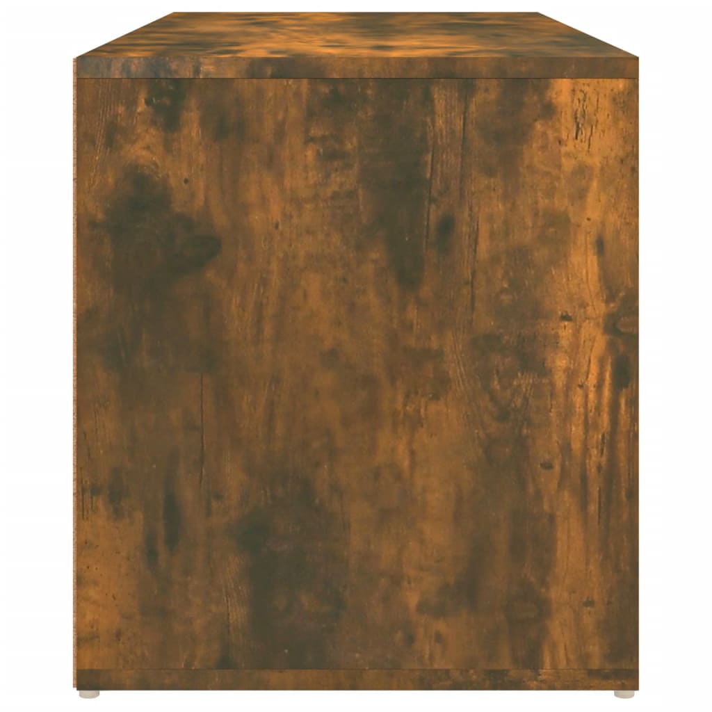 Banc d'entrée 80x40x45 cm Chêne fumé Bois d'ingénierie Bancs coffres vidaXL   