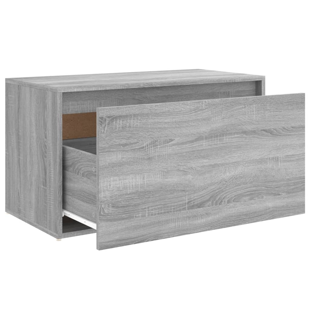 Banc d'entrée 80x40x45 cm Sonoma gris Bois d'ingénierie Bancs coffres vidaXL   