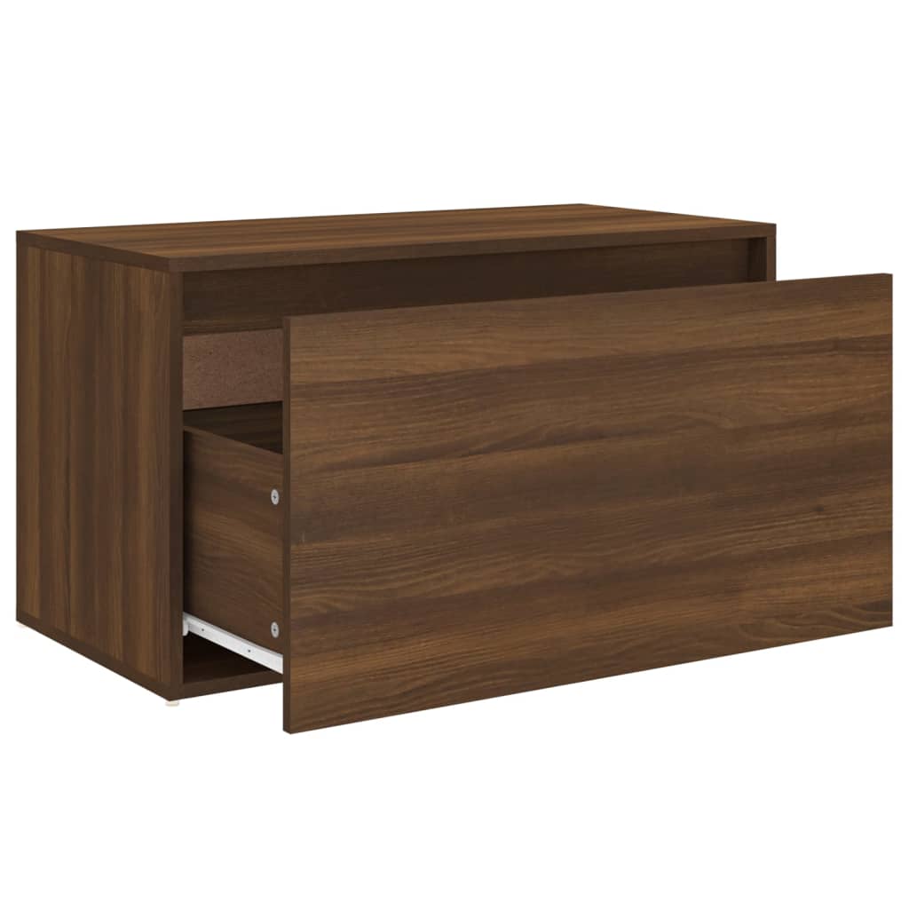 Banc d'entrée 80x40x45 cm Chêne marron Bois d'ingénierie Bancs coffres vidaXL   