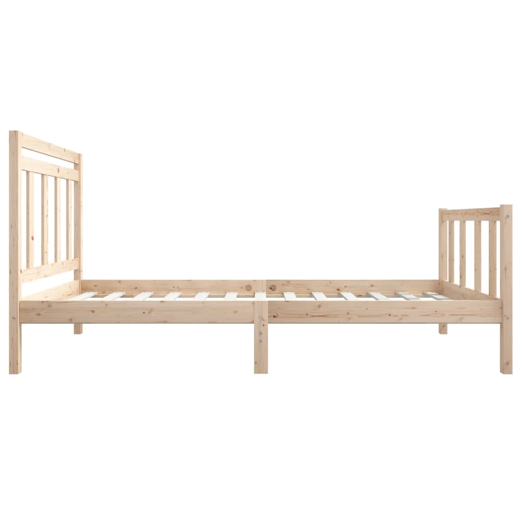 Cadre de lit 75x190 cm Petit simple Bois massif Lits & cadres de lit vidaXL   