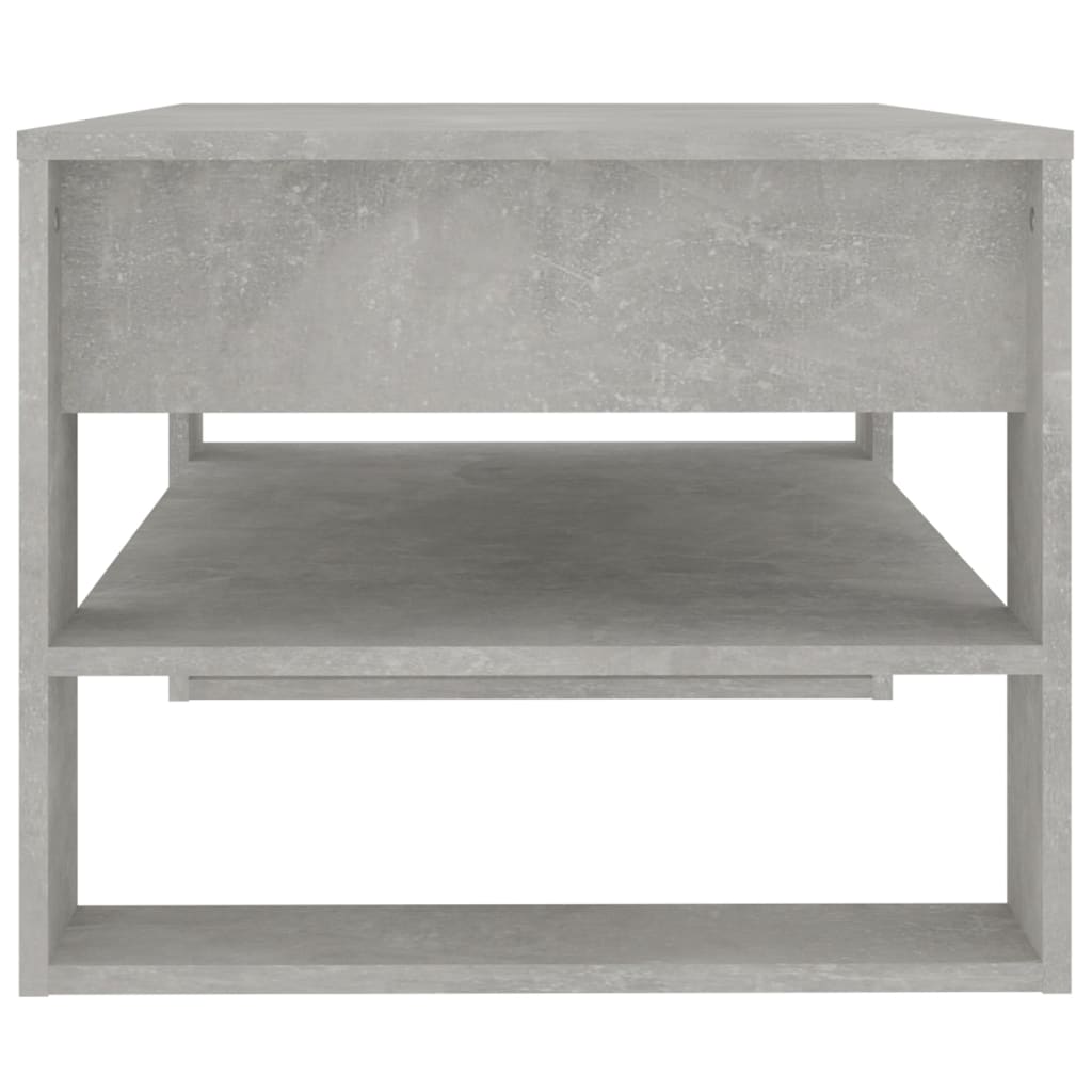 Table basse Gris béton 102x55x45 cm Bois d'ingénierie Tables basses vidaXL   