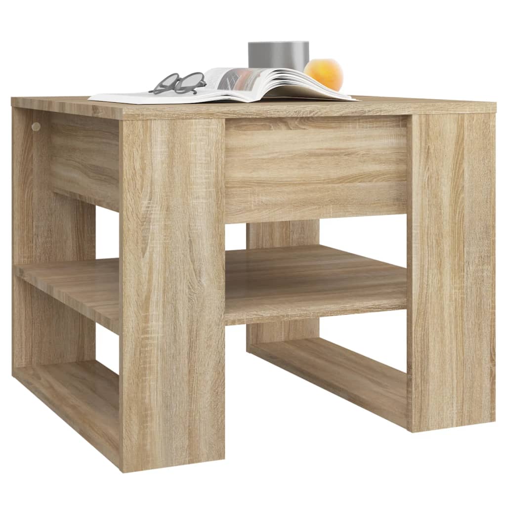 Table basse chêne sonoma 55,5x55x45 cm bois d'ingénierie Tables basses vidaXL   