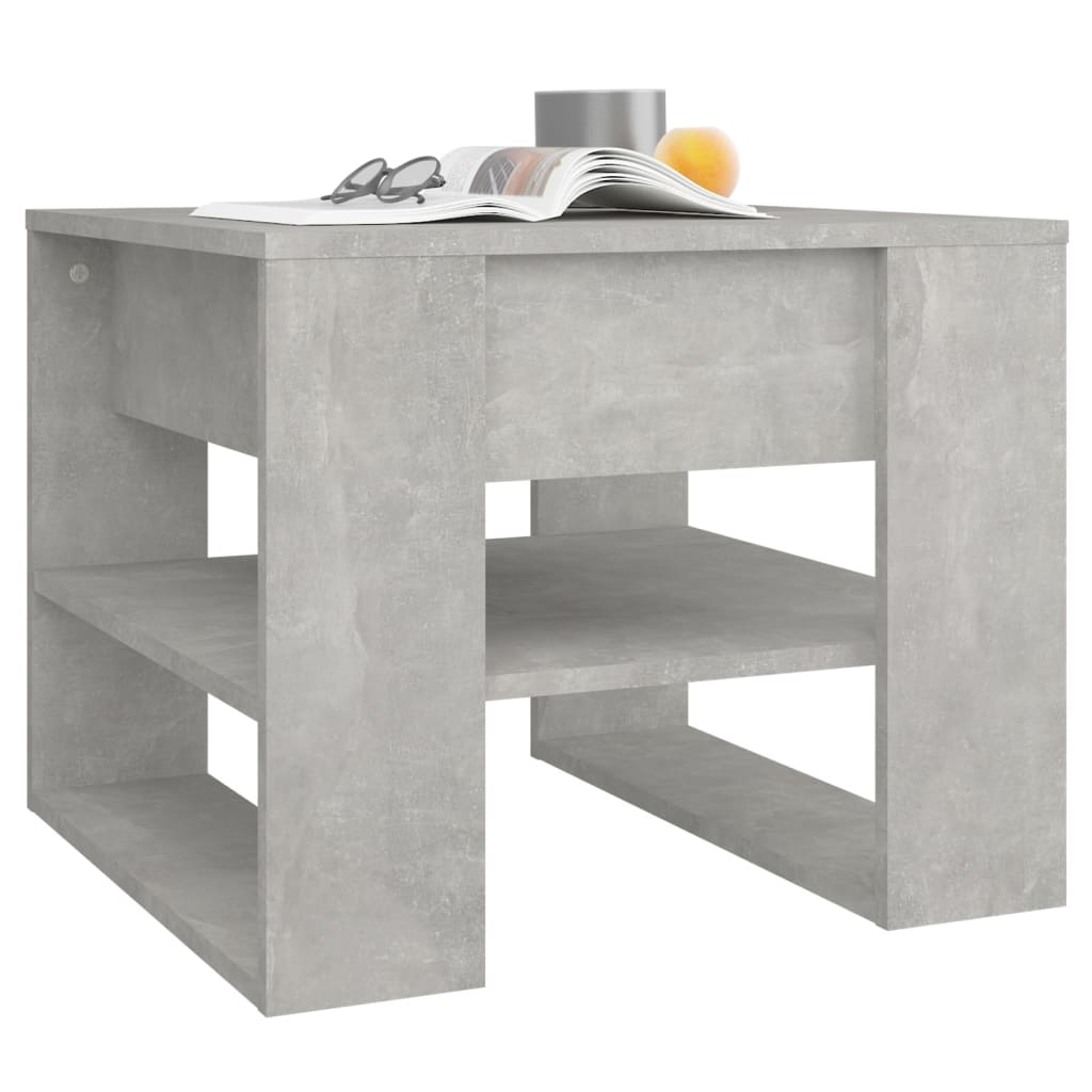 Table basse gris béton 55,5x55x45 cm bois d'ingénierie Tables basses vidaXL   