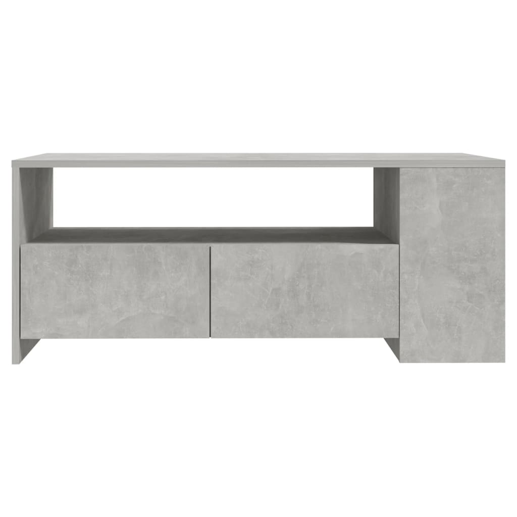 Table basse Gris béton 102x55x42 cm Bois d'ingénierie Tables basses vidaXL   