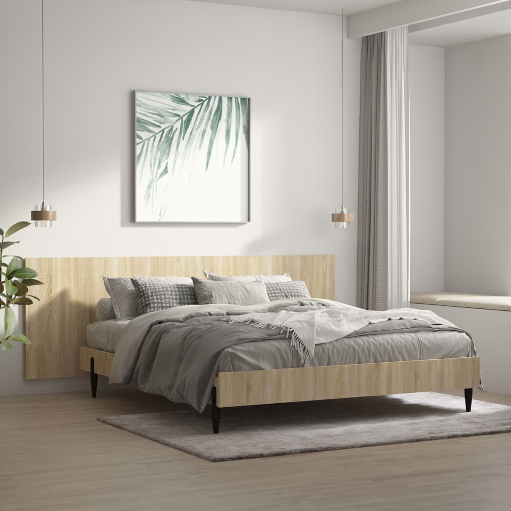 Tête de lit murale Chêne sonoma 240x1,5x80 cm Bois d'ingénierie Têtes et pieds de lit vidaXL   