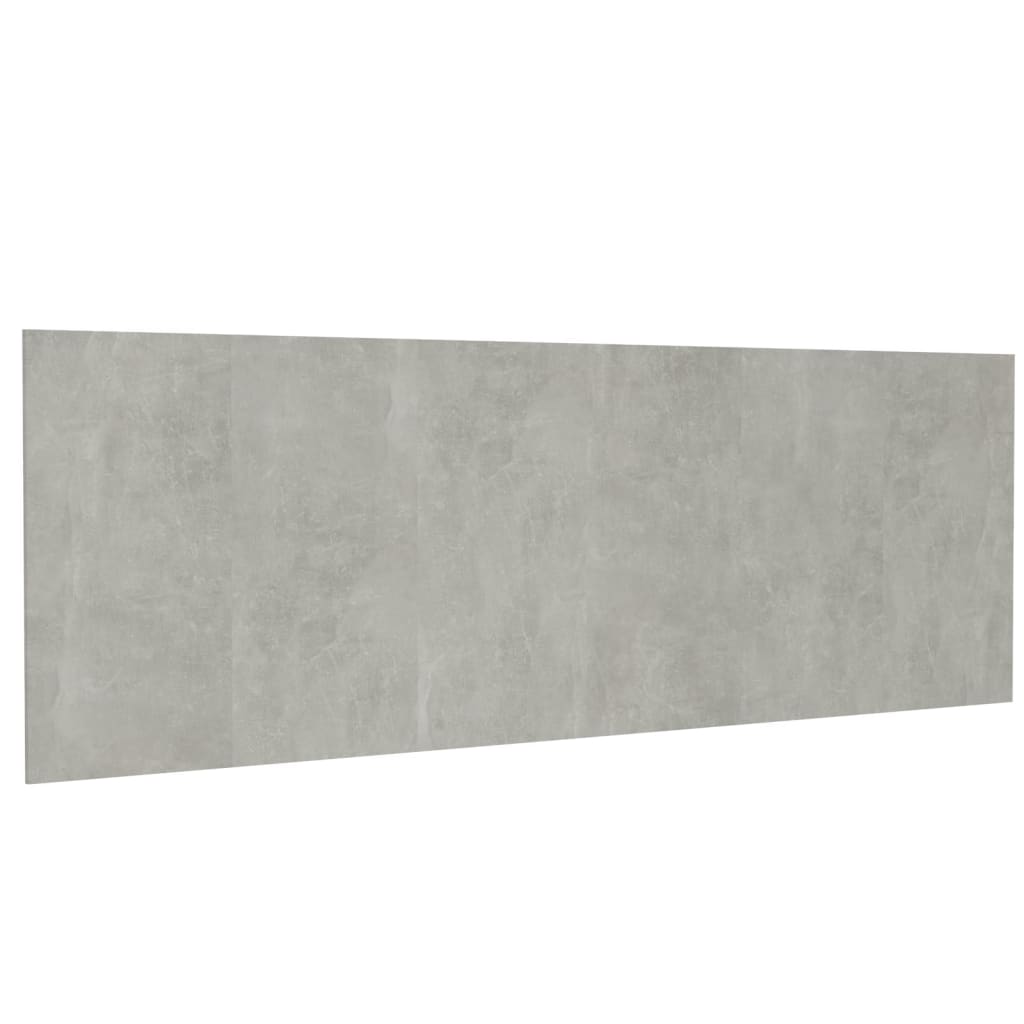 Tête de lit murale Gris béton 240x1,5x80 cm Bois d'ingénierie Têtes et pieds de lit vidaXL   