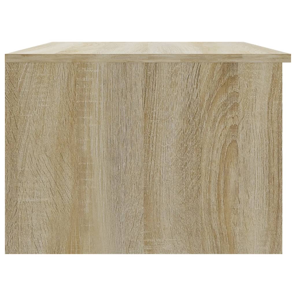 Table basse blanc et chêne sonoma 50x50x36 cm bois d'ingénierie Tables basses vidaXL