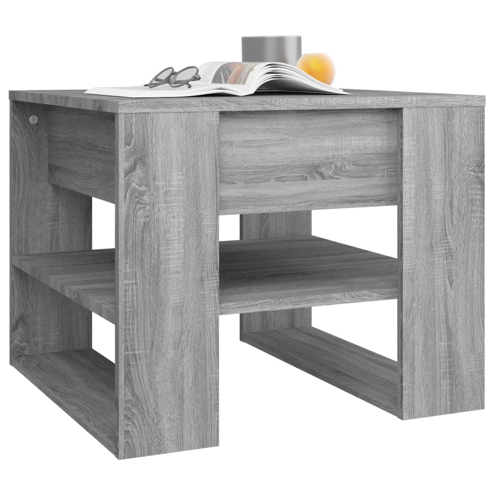 Table basse sonoma gris 55,5x55x45 cm bois d'ingénierie Tables basses vidaXL   