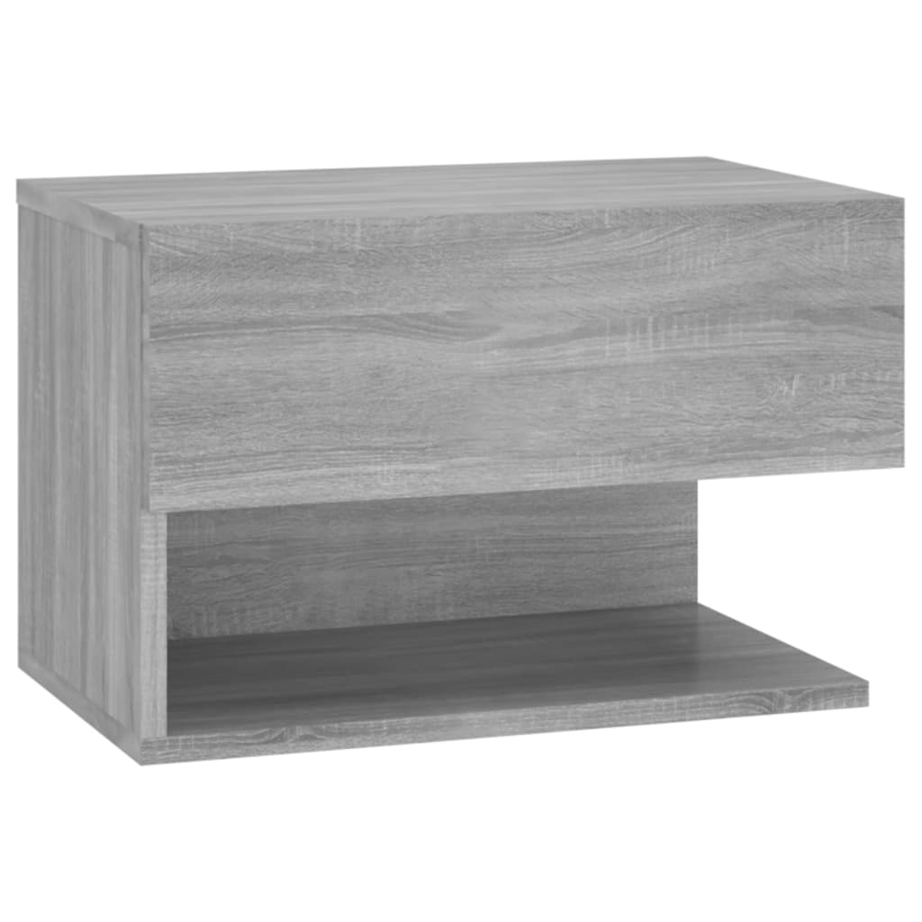 Table de chevet murale Sonoma gris Tables de chevet vidaXL   