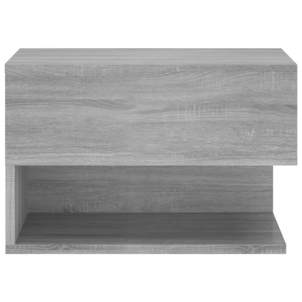 Tables de chevet murales 2 pcs Sonoma gris Tables de chevet vidaXL   