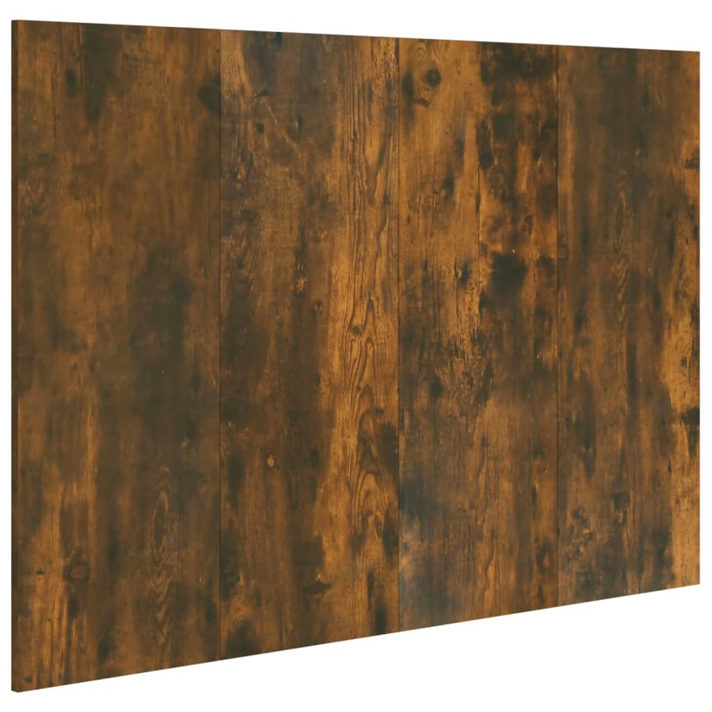 Tête de lit Chêne fumé 120x1,5x80 cm Bois d'ingénierie Têtes et pieds de lit vidaXL   