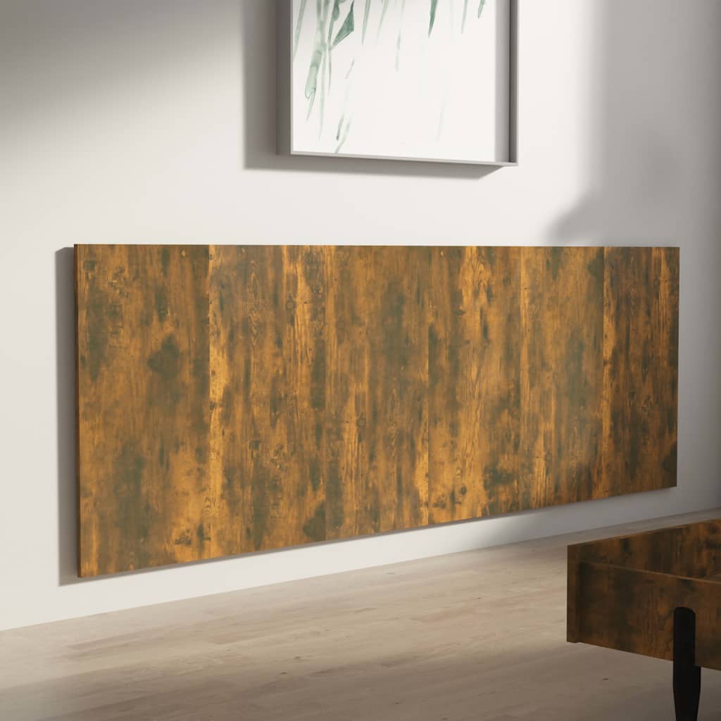 Tête de lit murale Chêne fumé 240x1,5x80 cm Bois d'ingénierie Têtes et pieds de lit vidaXL   