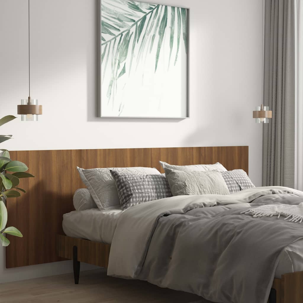 Tête de lit murale Chêne marron 240x1,5x80 cm Bois d'ingénierie Têtes et pieds de lit vidaXL   